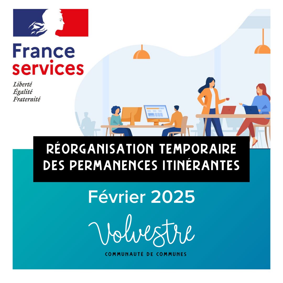 Réorganisation temporaire des permanences itinérantes France services au mois de février 2025